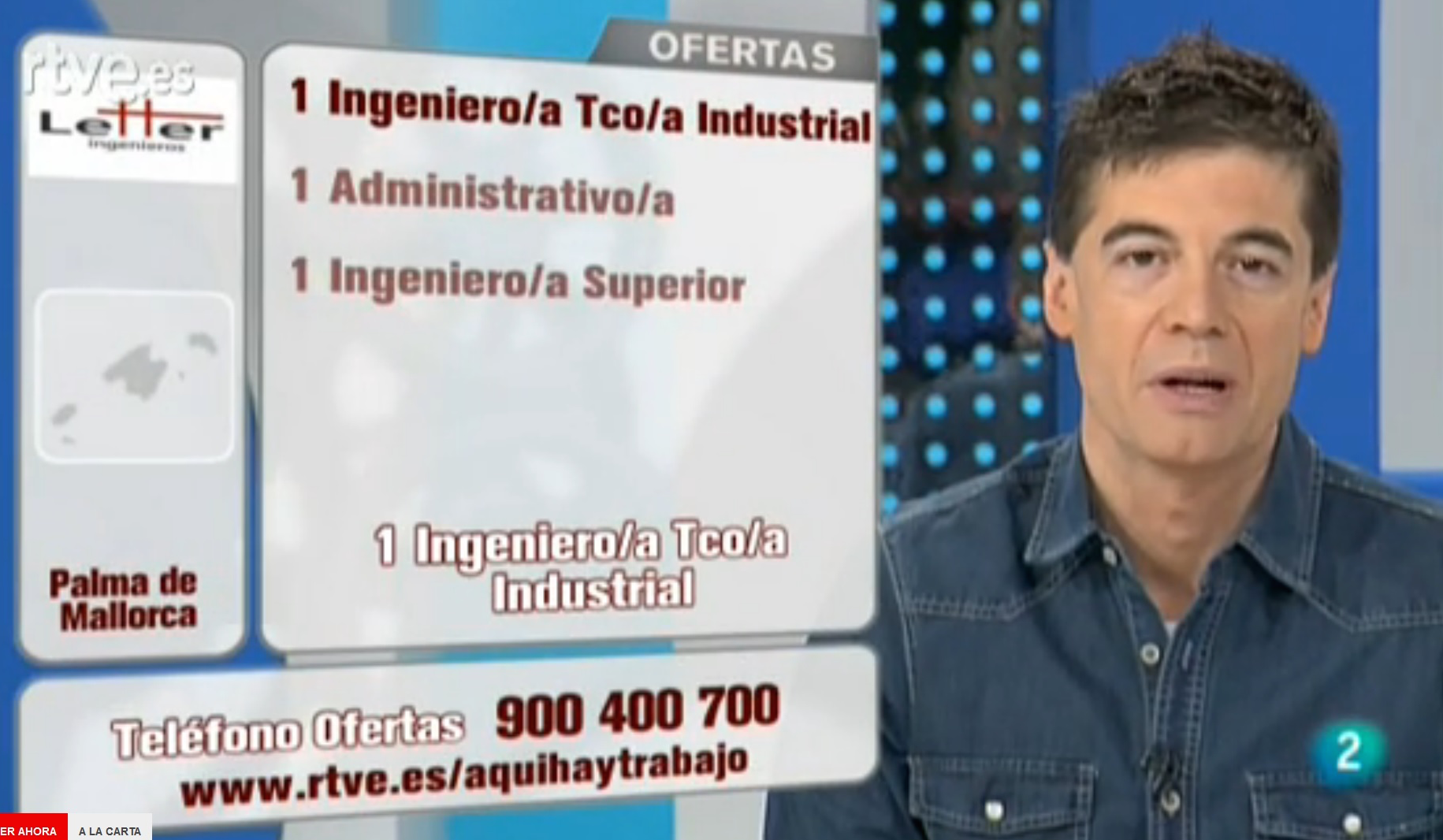Letter Ingenieros en RTVE